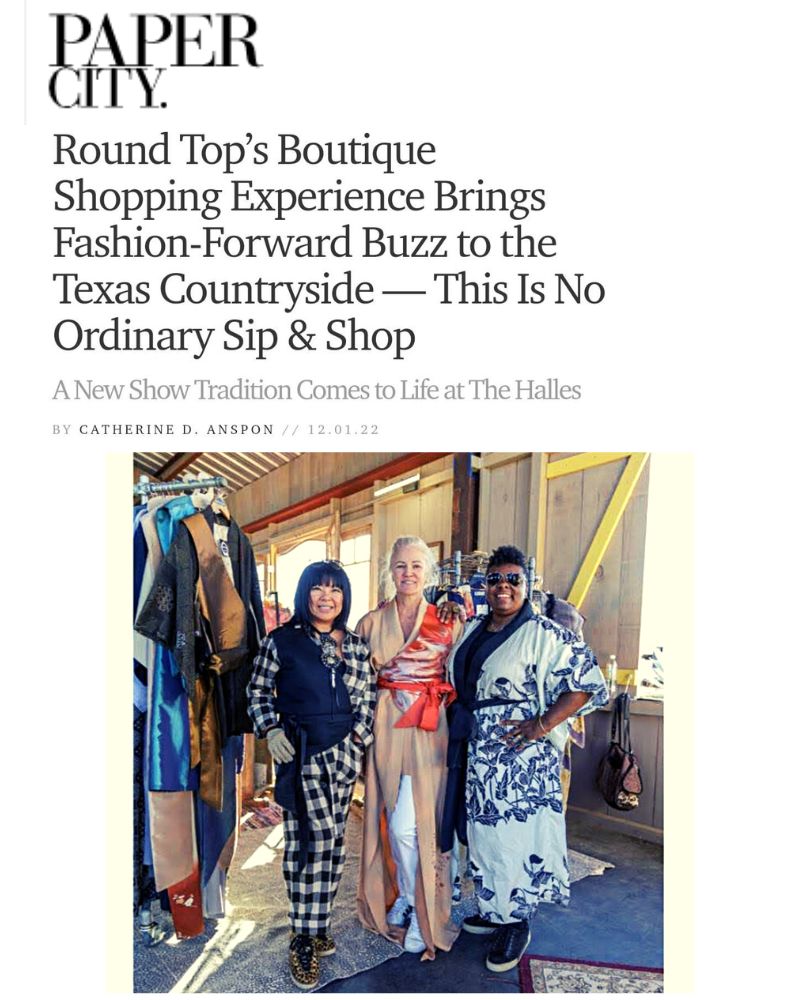 PaperCity Magazine - Round Top’s Boutique Shopping Experience Brings Fashion-Forward Buzz to the Texas Countryside